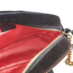 Gucci Marmont Velvet Bag Black Small Gucci Marmont Velvet Bag Black Small