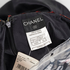 Chanel Black Silk Sequin Long Skirt Size 40 Chanel Black Silk Sequin Long Skirt Size 40