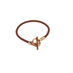 Hermes H Brown Glennan Bracelet Size T3