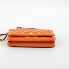 Chanel Wallet On Chain Orange Patent WOC