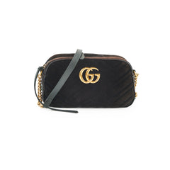 Gucci Marmont Velvet Bag Black Small Gucci Marmont Velvet Bag Black Small