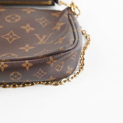 Louis Vuitton Multi Pochette Pink with Additional Strap Louis Vuitton Multi Pochette Pink with Additional Strap