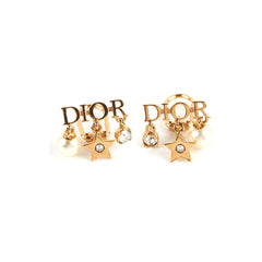 Dior Gold Logo Clip On Earrings Costume Jewellery Dior Gold Logo Clip On Earrings Costume Jewellery