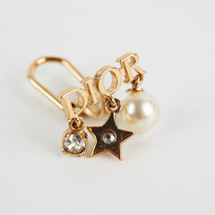 Dior Gold Logo Clip On Earrings Costume Jewellery Dior Gold Logo Clip On Earrings Costume Jewellery