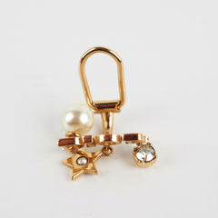 Dior Gold Logo Clip On Earrings Costume Jewellery Dior Gold Logo Clip On Earrings Costume Jewellery