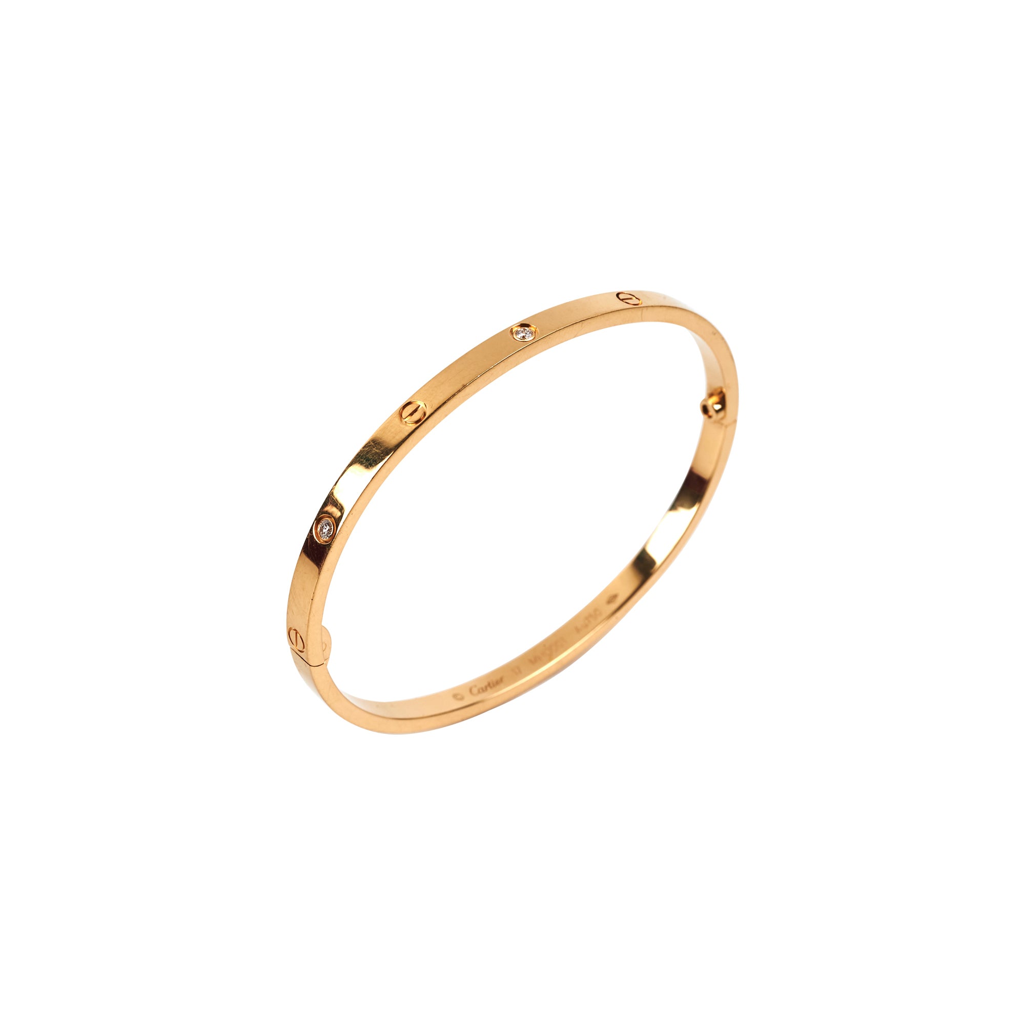 Cartier Love Size 17 Small Diamond Bracelet 2021 – THE PURSE AFFAIR