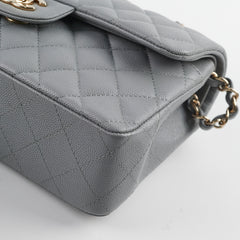 Chanel Classic Small Caviar Flap Grey 29 Series Chanel Classic Small Caviar Flap Grey 29 Series