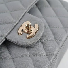 Chanel Classic Small Caviar Flap Grey 29 Series Chanel Classic Small Caviar Flap Grey 29 Series