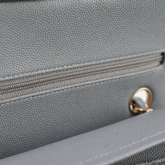 Chanel Classic Small Caviar Flap Grey 29 Series Chanel Classic Small Caviar Flap Grey 29 Series