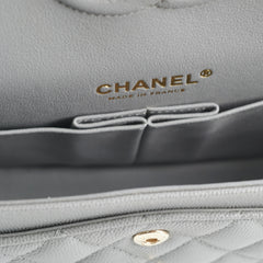 Chanel Classic Small Caviar Flap Grey 29 Series Chanel Classic Small Caviar Flap Grey 29 Series
