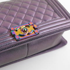 Chanel Old Mermaid Medium Boy Iridescent Boy Bag Chanel Old Mermaid Medium Boy Iridescent Boy Bag