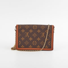 Louis Vuitton Dauphine Chain Wallet Monogram Bag Louis Vuitton Dauphine Chain Wallet Monogram Bag