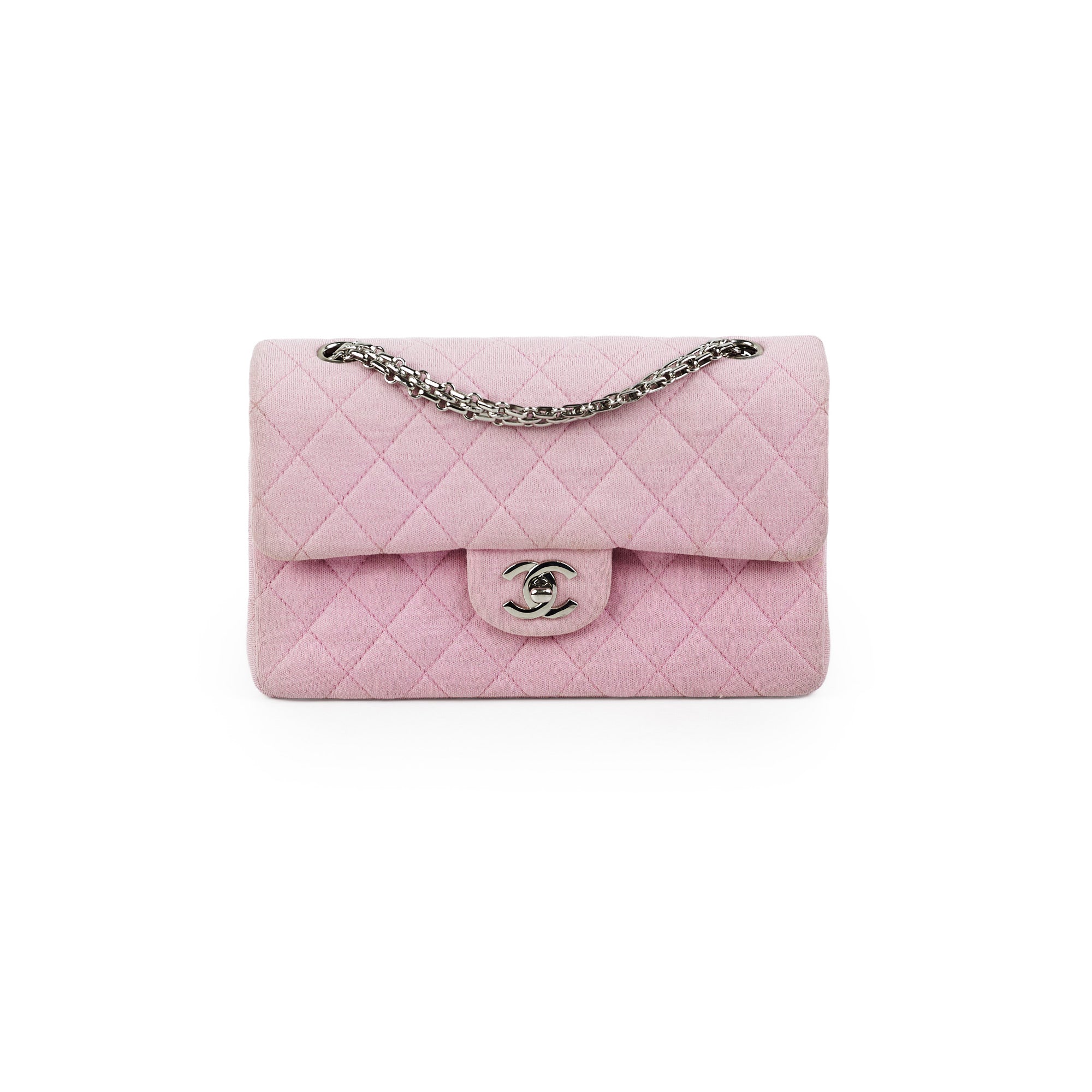 Chanel Classic Flap Small Pink Fabric Series – THE PURSE AFFAIR