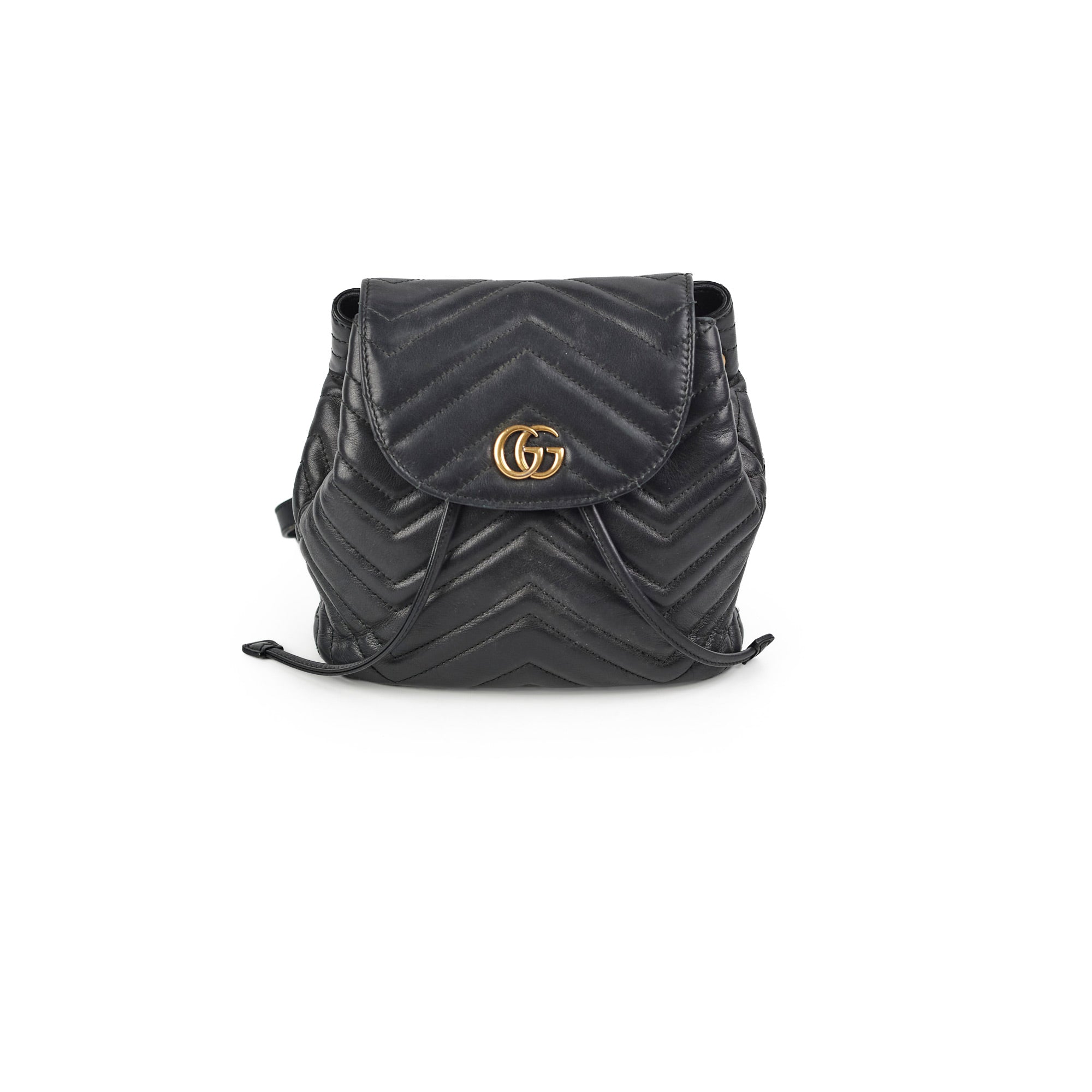 Gucci GG Marmont Leather Backpack Black – THE PURSE AFFAIR