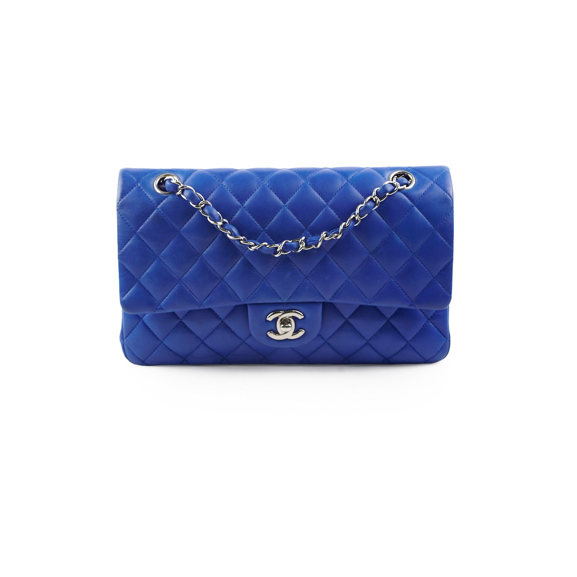 Chanel Classic Flap Medium/Large M/L Lambskin Dark Blue Series