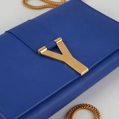 Saint Laurent Blue Ligne Y Clutch Saint Laurent Blue Ligne Y Clutch