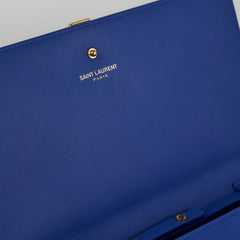 Saint Laurent Blue Ligne Y Clutch Saint Laurent Blue Ligne Y Clutch