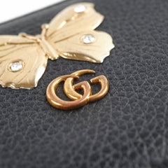 Gucci Butterfly Long Wallet Black Gucci Butterfly Long Wallet Black