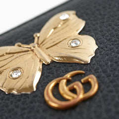 Gucci Butterfly Long Wallet Black Gucci Butterfly Long Wallet Black