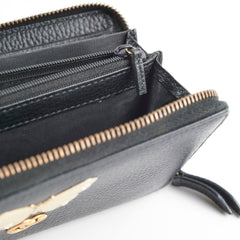 Gucci Butterfly Long Wallet Black Gucci Butterfly Long Wallet Black