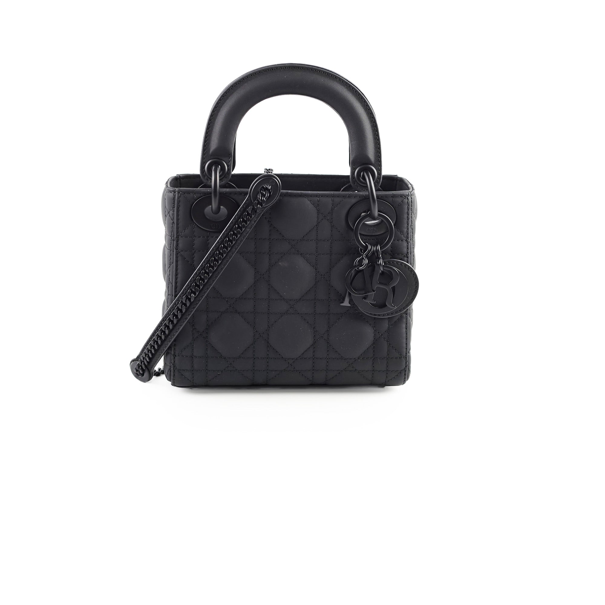 Christian Dior Mini Lady Dior Bag Christian Dior Lady Dior Mini Black Ultra Matte – THE PURSE AFFAIR