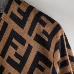 Fendi Monogram Poncho Brown Fendi Monogram Poncho Brown