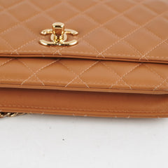Chanel Trendy CC Wallet on Chain WOC Caramel 28 Series Chanel Trendy CC Wallet on Chain WOC Caramel 28 Series