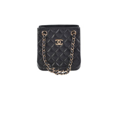Chanel 22S Mini Bucket Bag Caviar Black Microchip 2023 Chanel 22S Mini Bucket Bag Caviar Black Microchip 2023