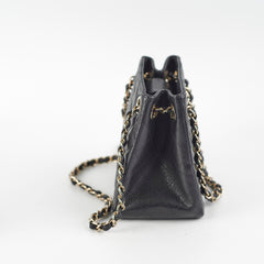 Chanel 22S Mini Bucket Bag Caviar Black Microchip 2023 Chanel 22S Mini Bucket Bag Caviar Black Microchip 2023