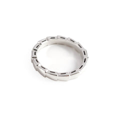 Bvlgari Serpenti Viper Ring 18k White Gold Size 59 Bvlgari Serpenti Viper Ring 18k White Gold Size 59