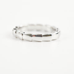Bvlgari Serpenti Viper Ring 18k White Gold Size 59 Bvlgari Serpenti Viper Ring 18k White Gold Size 59