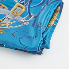 Hermes Dark Blue 90cm Square Scarf Hermes Dark Blue 90cm Square Scarf