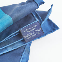 Hermes Dark Blue 90cm Square Scarf Hermes Dark Blue 90cm Square Scarf