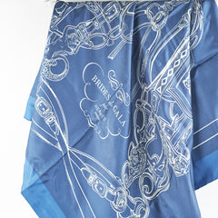 Hermes Dark Blue 90cm Square Scarf Hermes Dark Blue 90cm Square Scarf