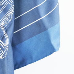 Hermes Dark Blue 90cm Square Scarf Hermes Dark Blue 90cm Square Scarf