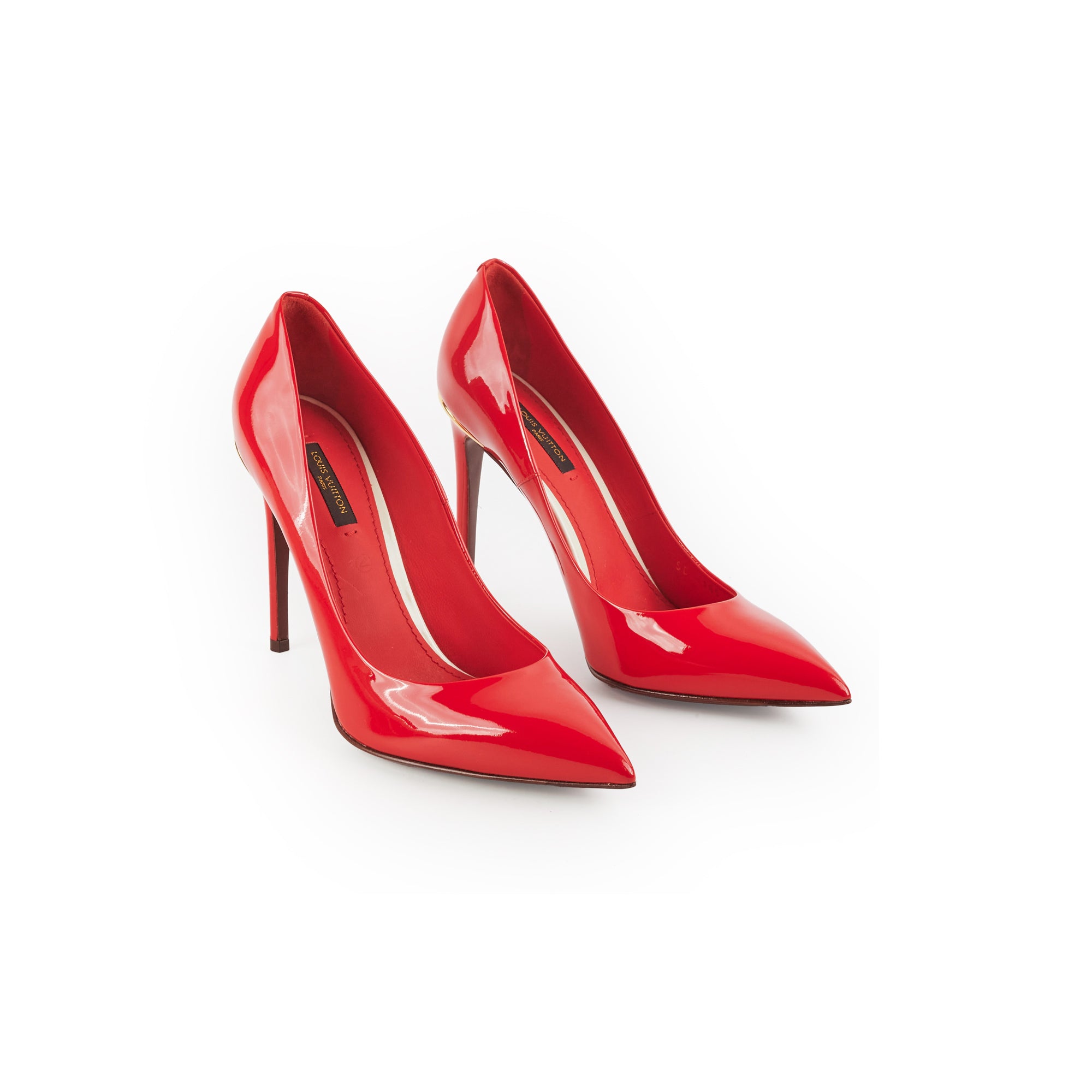 Louis Vuitton Patent Heels Red Size 39 – THE PURSE AFFAIR