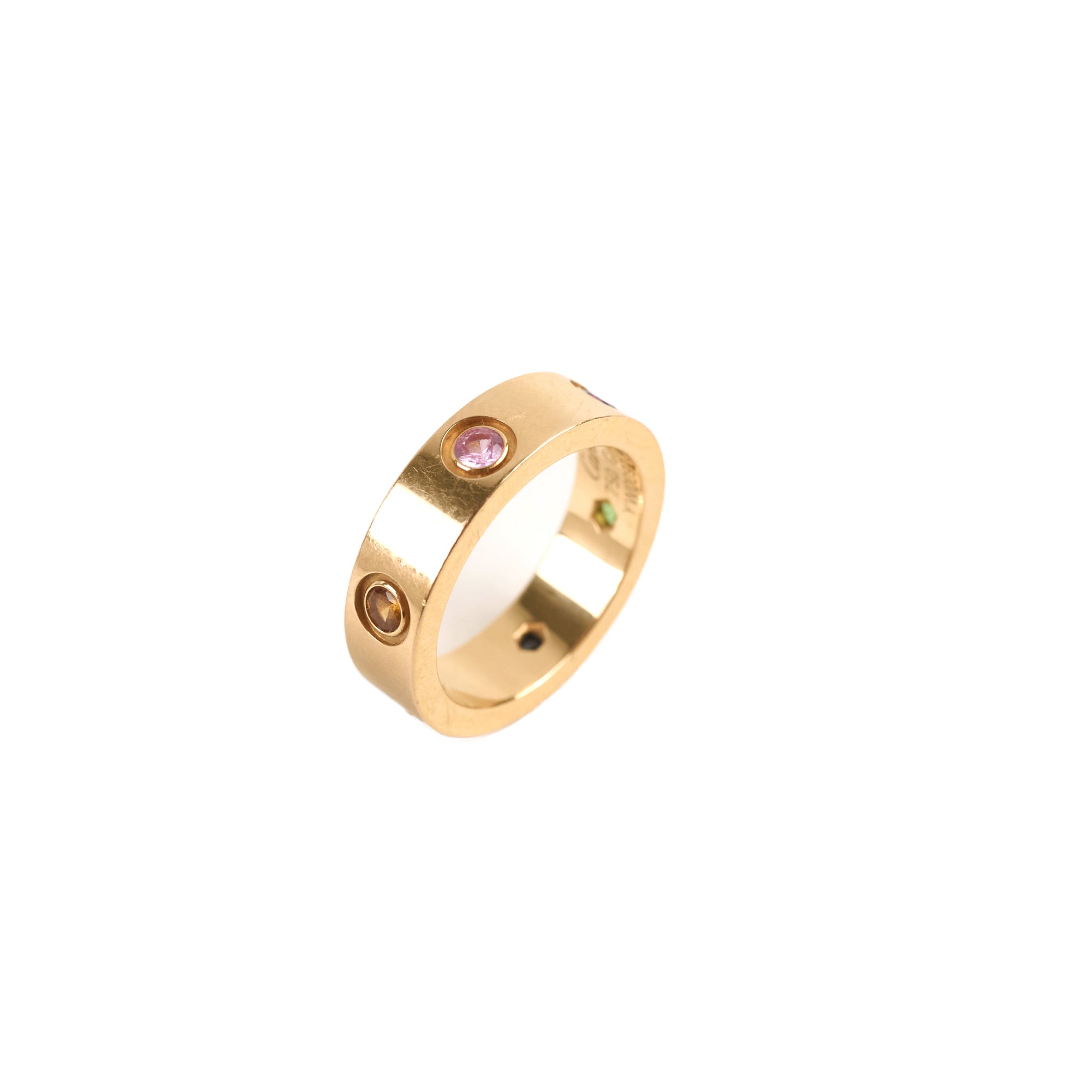 Cartier Love Ring Rose Gold Rainbow Size 53 – THE PURSE AFFAIR