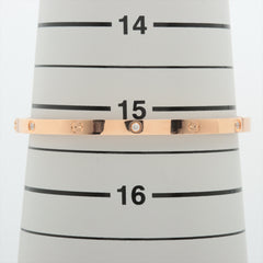 Cartier Love SM 6 Diamond Bracelet Rose Gold 16 Cartier Love SM 6 Diamond Bracelet Rose Gold 16