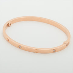 Cartier Love SM 6 Diamond Bracelet Rose Gold 16 Cartier Love SM 6 Diamond Bracelet Rose Gold 16