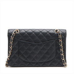 Chanel Classic Flap M/L Medium/Large Caviar Black Bag 15 series Chanel Classic Flap M/L Medium/Large Caviar Black Bag 15 series