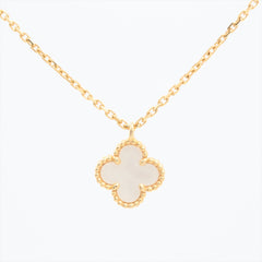 Van Cleef & Arpels VCA Sweet Alhambra Mother of Pearl MOP Necklace 2023 Van Cleef & Arpels VCA Sweet Alhambra Mother of Pearl MOP Necklace 2023