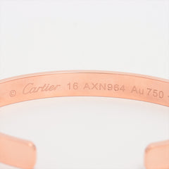 Cartier Love Open Cuff Bracelet Size 16 Cartier Love Open Cuff Bracelet Size 16