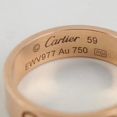 Cartier Love Ring Rose Gold Size59