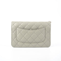 Chanel Wallet on Chain WOC Lambskin Grey (Microchipped) Chanel Wallet on Chain WOC Lambskin Grey (Microchipped)