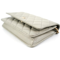 Chanel Wallet on Chain WOC Lambskin Grey (Microchipped) Chanel Wallet on Chain WOC Lambskin Grey (Microchipped)