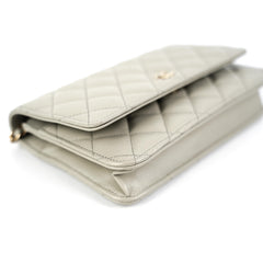 Chanel Wallet on Chain WOC Lambskin Grey (Microchipped) Chanel Wallet on Chain WOC Lambskin Grey (Microchipped)