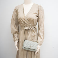 Chanel Wallet on Chain WOC Lambskin Grey (Microchipped) Chanel Wallet on Chain WOC Lambskin Grey (Microchipped)