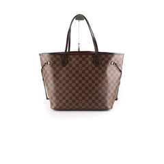 Louis Vuitton Neverfull MM Damier Ebene Bag With Pouch Louis Vuitton Neverfull MM Damier Ebene Bag With Pouch