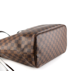 Louis Vuitton Neverfull MM Damier Ebene Bag With Pouch Louis Vuitton Neverfull MM Damier Ebene Bag With Pouch