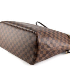 Louis Vuitton Neverfull MM Damier Ebene Bag With Pouch Louis Vuitton Neverfull MM Damier Ebene Bag With Pouch